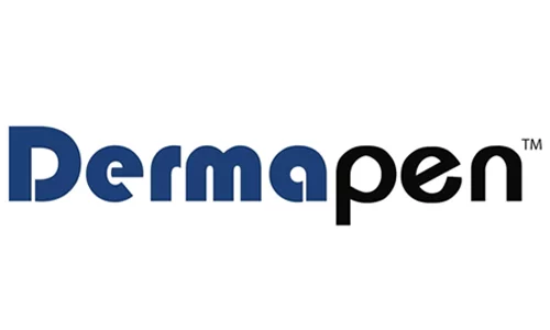 Logo de Dermapen que redirige a la página oficial de tratamientos de microagujas.